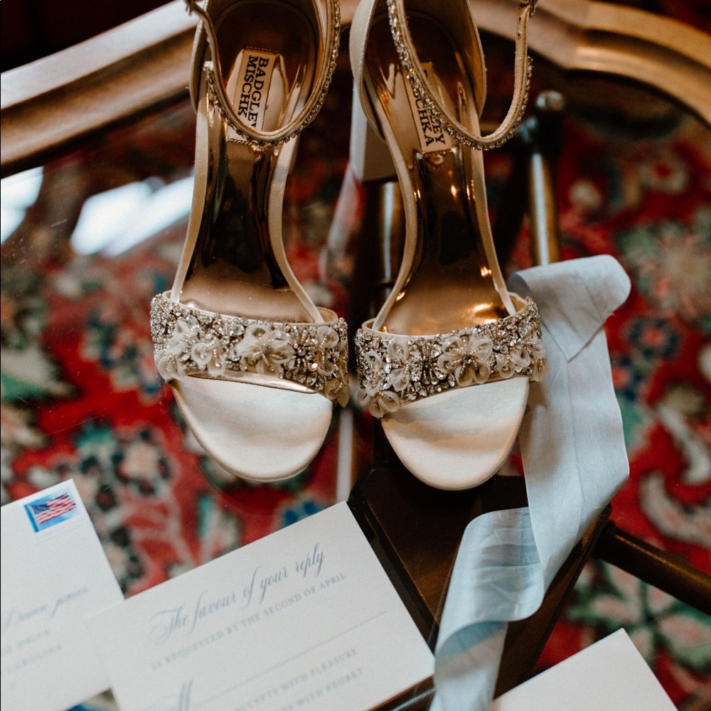 Badgley Mischka Finesse Ankle Strap Evening Shoe✨